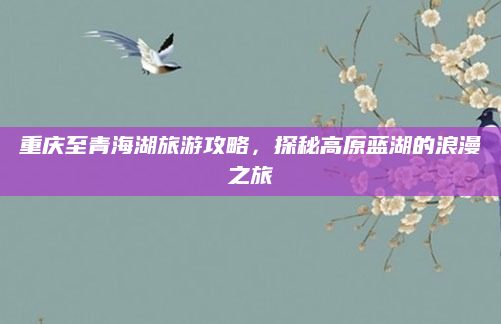 重庆至青海湖旅游攻略,探秘高原蓝湖的浪漫之旅