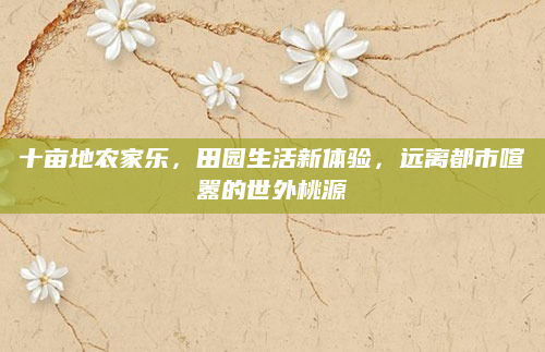 十亩地农家乐,田园生活新体验,远离都市喧嚣的世外桃源