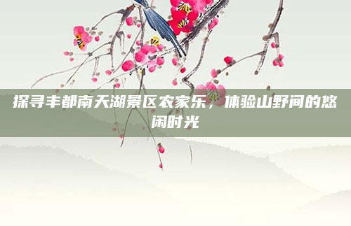 探寻丰都南天湖景区农家乐,体验山野间的悠闲时光