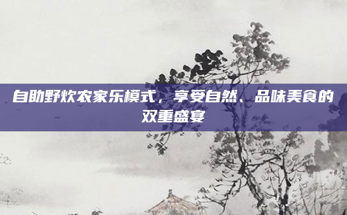 自助野炊农家乐模式,享受自然、品味美食的双重盛宴