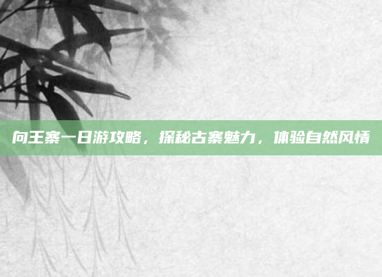 向王寨一日游攻略,探秘古寨魅力,体验自然风情