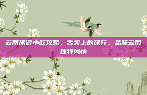 云南旅游小吃攻略，舌尖上的旅行，品味云南独特风情