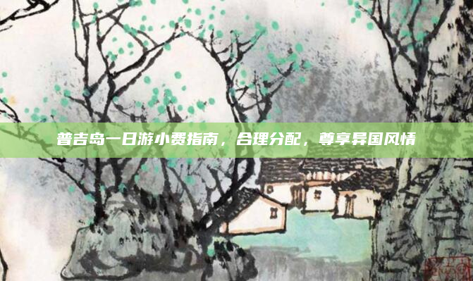 普吉岛一日游小费指南,合理分配,尊享异国风情
