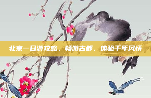 北京一日游攻略,畅游古都,体验千年风情