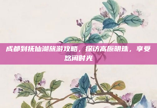 成都到抚仙湖旅游攻略，探访高原明珠，享受悠闲时光