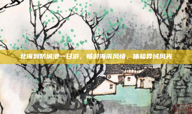 北海到防城港一日游,畅游海滨风情,体验异域风光