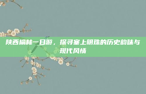 陕西榆林一日游，探寻塞上明珠的历史韵味与现代风情