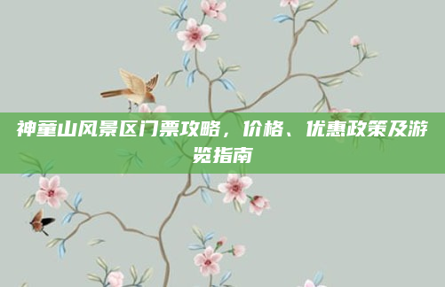 神童山风景区门票攻略，价格、优惠政策及游览指南