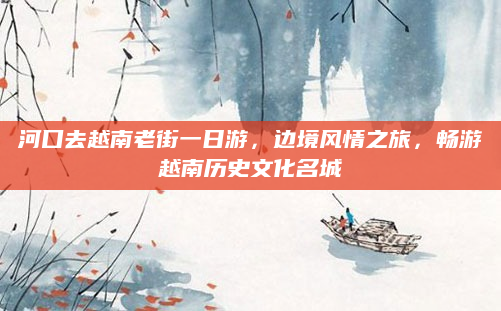 河口去越南老街一日游，边境风情之旅，畅游越南历史文化名城