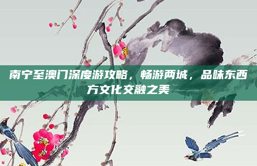 南宁至澳门深度游攻略,畅游两城,品味东西方文化交融之美