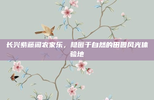长兴紫藤阁农家乐，隐匿于自然的田园风光体验地