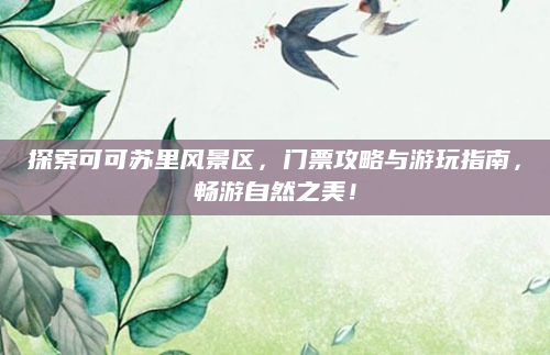 探索可可苏里风景区,门票攻略与游玩指南,畅游自然之美!
