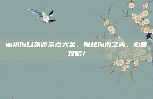丽水海口旅游景点大全，探秘海南之美，必看攻略！