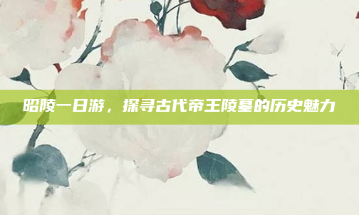 昭陵一日游，探寻古代帝王陵墓的历史魅力