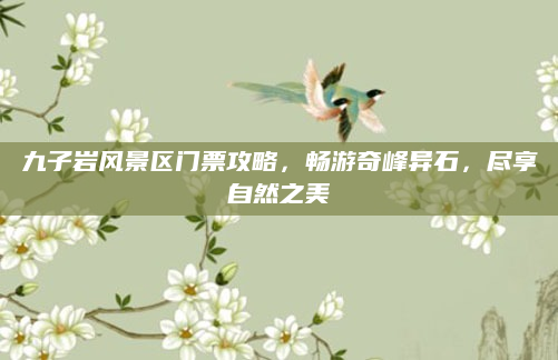 九子岩风景区门票攻略，畅游奇峰异石，尽享自然之美