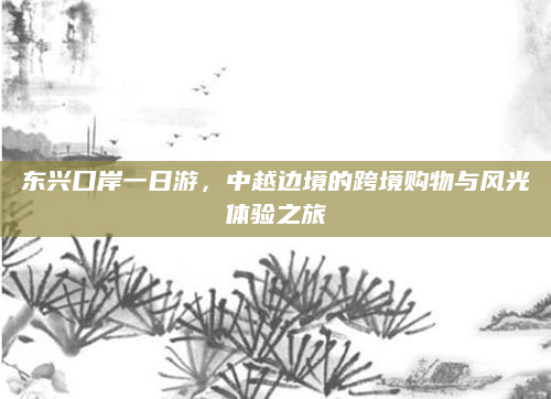 东兴口岸一日游，中越边境的跨境购物与风光体验之旅