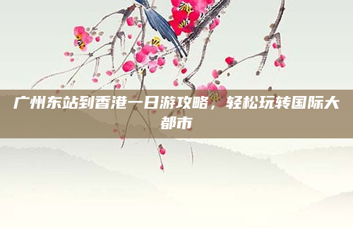 广州东站到香港一日游攻略，轻松玩转国际大都市