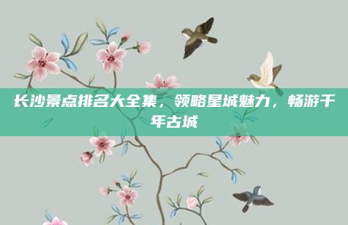 长沙景点排名大全集,领略星城魅力,畅游千年古城
