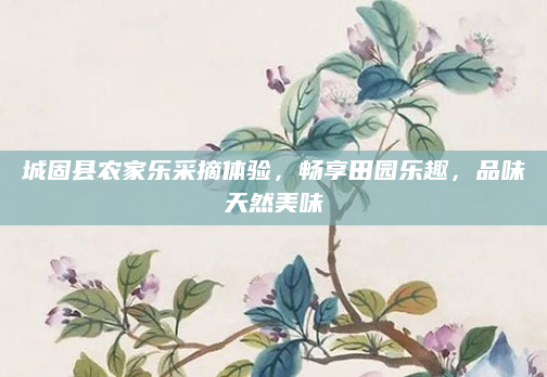 城固县农家乐采摘体验，畅享田园乐趣，品味天然美味