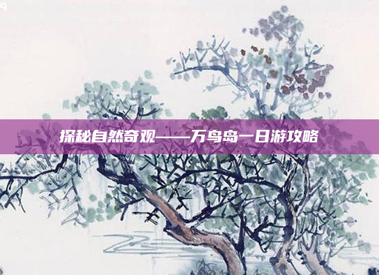 探秘自然奇观——万鸟岛一日游攻略