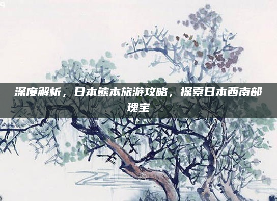 深度解析，日本熊本旅游攻略，探索日本西南部瑰宝