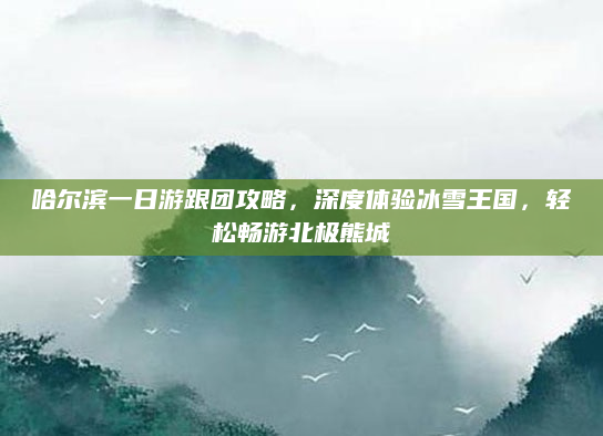 哈尔滨一日游跟团攻略,深度体验冰雪王国,轻松畅游北极熊城