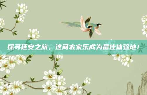 探寻延安之旅，这间农家乐成为最佳体验地！