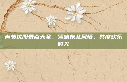 春节沈阳景点大全，领略东北风情，共度欢乐时光