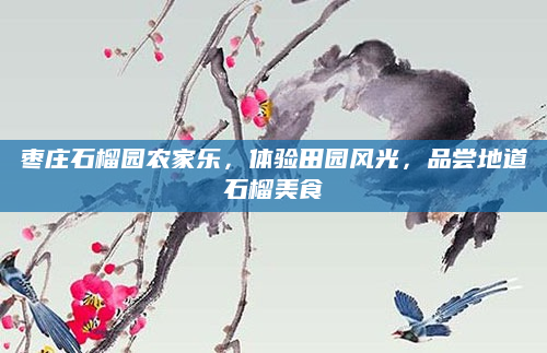 枣庄石榴园农家乐,体验田园风光,品尝地道石榴美食