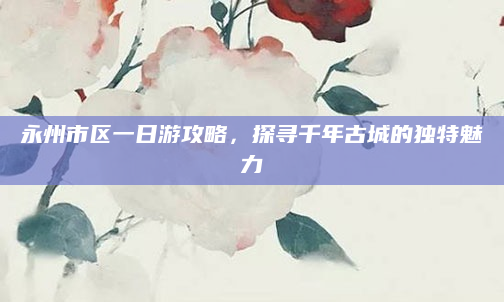 永州市区一日游攻略,探寻千年古城的独特魅力