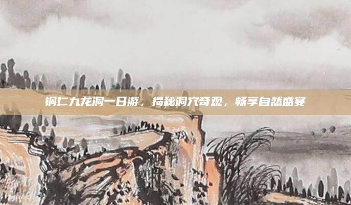 铜仁九龙洞一日游，揭秘洞穴奇观，畅享自然盛宴
