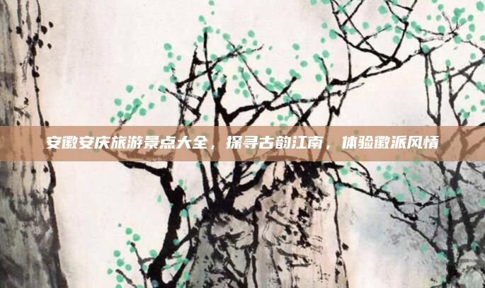 安徽安庆旅游景点大全，探寻古韵江南，体验徽派风情