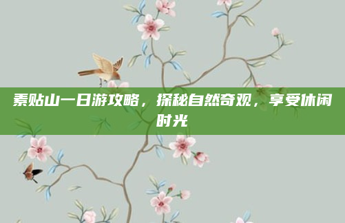 素贴山一日游攻略,探秘自然奇观,享受休闲时光
