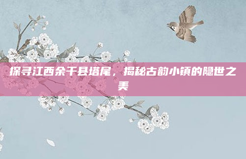 探寻江西余干县塔尾，揭秘古韵小镇的隐世之美