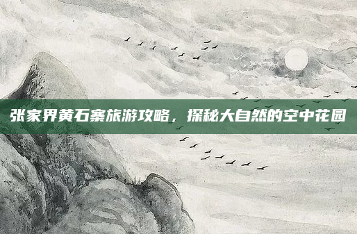 张家界黄石寨旅游攻略,探秘大自然的空中花园