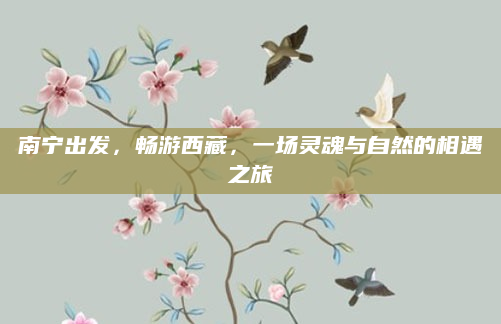 南宁出发，畅游西藏，一场灵魂与自然的相遇之旅