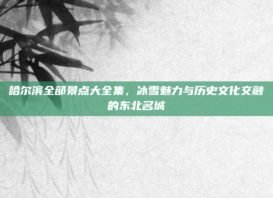 哈尔滨全部景点大全集，冰雪魅力与历史文化交融的东北名城