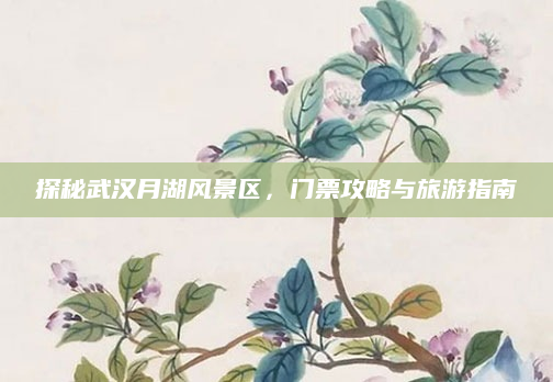 探秘武汉月湖风景区，门票攻略与旅游指南
