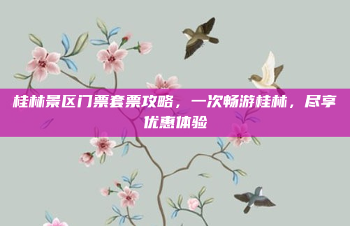 桂林景区门票套票攻略,一次畅游桂林,尽享优惠体验