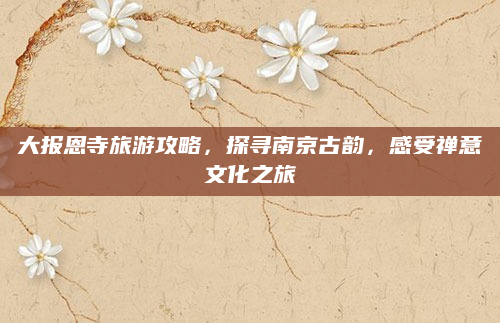 大报恩寺旅游攻略，探寻南京古韵，感受禅意文化之旅