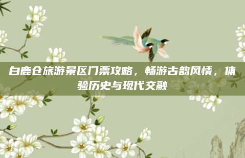 白鹿仓旅游景区门票攻略，畅游古韵风情，体验历史与现代交融
