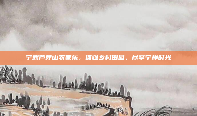 宁武芦芽山农家乐，体验乡村田园，尽享宁静时光