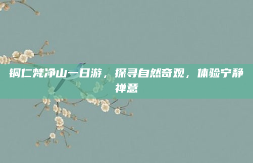 铜仁梵净山一日游,探寻自然奇观,体验宁静禅意