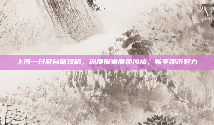 上海一日游自驾攻略，深度探索魔都风情，畅享都市魅力