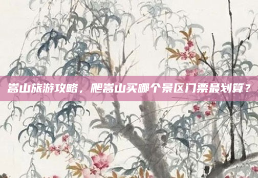 嵩山旅游攻略,爬嵩山买哪个景区门票最划算?