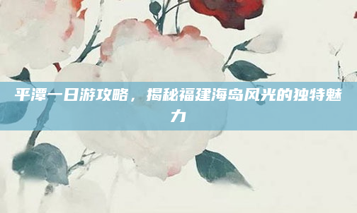 平潭一日游攻略,揭秘福建海岛风光的独特魅力