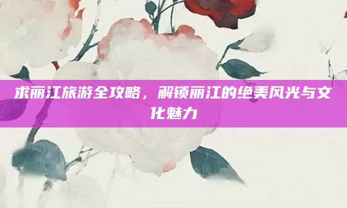 求丽江旅游全攻略,解锁丽江的绝美风光与文化魅力