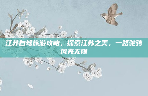 江苏自驾旅游攻略,探索江苏之美,一路驰骋风光无限