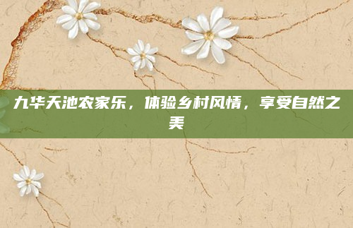 九华天池农家乐,体验乡村风情,享受自然之美