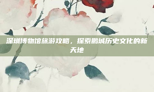 深圳博物馆旅游攻略，探索鹏城历史文化的新天地
